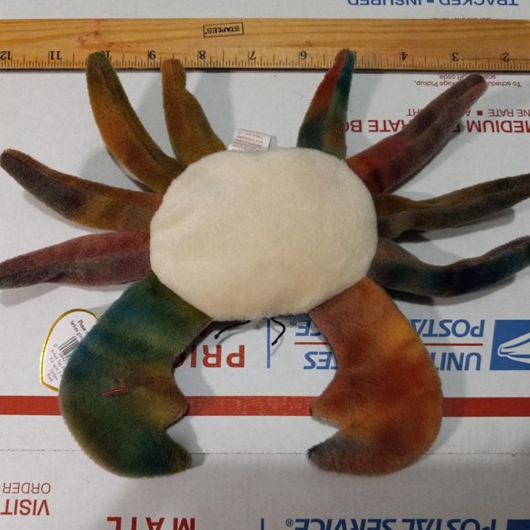 Ty Beanie Baby The Beanie Babies Collection "Claude The Crab" 1996 "Retired" PVC - Picture 8 of 15